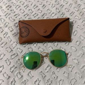 Ray-Ban round green sunglasses